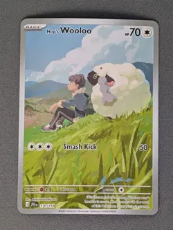 Pokemon Hop's Wooloo 170/159 Sv09 Illustration Rare Full Art Holo Card - Image 1