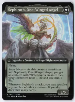 FOIL Sephiroth, Fabled SOLDIER (Extended Art) M FINAL FANTASY 451 NM - Image 2