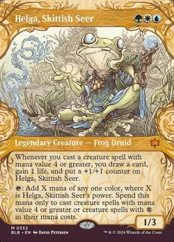 Helga, Skittish Seer-Bloomburrow-Borderless-Regular-332-LP - Image 1