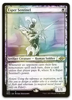 Esper Sentinel (Showcase) #328 (Foil) (NM) Modern Horizons 2 MH2 Magic MTG - Image 1