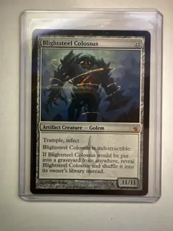 Magic the Gathering - Blightsteel Colossus - Mirrodin Besieged - Regular - NM - Image 1