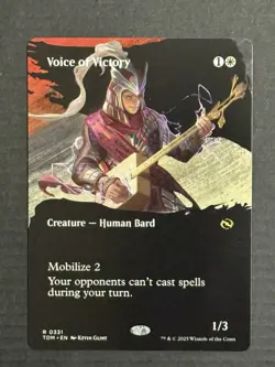 Magic The Gathering Voice Of Victory Borderless Tarkir: Dragonstorm Non-foil - Image 1