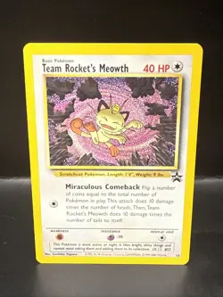 Pokemon - Black Star Promo - Team Rocket's Meowth - #18 I - Image 2
