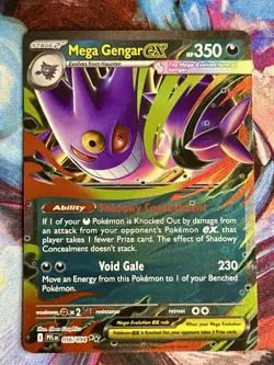 Mega Gengar ex 056/094 Me02: Phantasmal Flames Holo Pokemon Card - Image 1