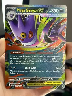 Mega Gengar ex 056/094 Me02: Phantasmal Flames Holo Pokemon Card - Image 3