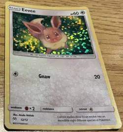 Pokemon TCG Mcdonalds 2019 Eevee #12 Holo Promo - Image 1