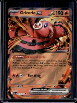 2025 Pokemon Phantasmal Flames Oricorio ex Double Rare #018/094 - Image 1