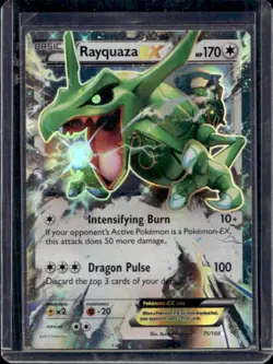 2015 Pokemon XY Roaring Skies Rayquaza EX Holo #75/108 - Image 1