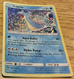 Pokemon TCG Mcdonalds 2019 Lapras #5 Holo Promo - Image 1