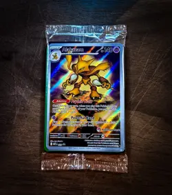 Pokemon TCG BLACK STAR Alakazam 009 MF Pokemon Center Stamp Holo Promo *NEW* - Image 1