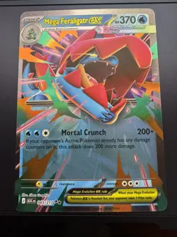 Pokemon TCG Mega Feraligatr Ex 043/217 Ascended Heroes Mint Condition - Image 1