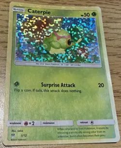 Pokemon TCG Mcdonalds 2019 Caterpie #1 Holo Promo - Image 1