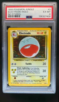 1999 Pokemon Jungle Electrode #2/64 PSA 6 - Image 1
