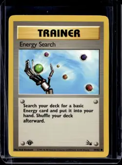 1999 Pokemon Fossil 1st Edition Energy Search #59/62 - Image 1