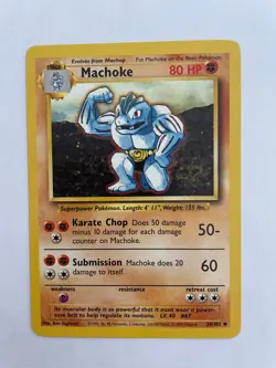 Machoke (34/102) - Base Set Unlimited - Pokemon TCG - NM - Image 1