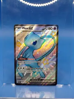 Pokemon TCG Mew EX 216/091 Paldean Fates Full Art Shiny Ultra Rare NM Condition - Image 1