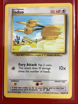 POKEMON Doduo 48/102 Base Set Common NM 1999 - Image 1