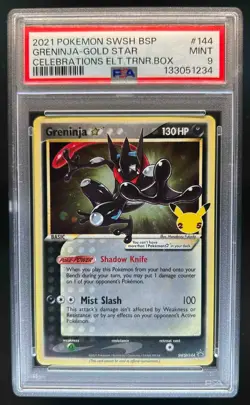 2019-2023 Pokemon SWSH Black Star Promos Greninja #SWSH144 PSA 9 - Image 1