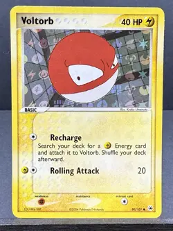 Voltorb 80/101 Reverse Holo Ex Hidden Legends Pokemon 2004 Light Play LP - Image 1