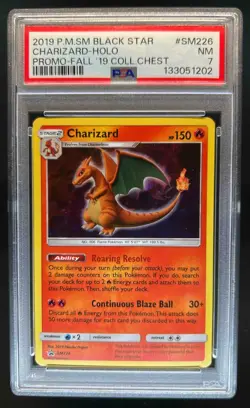 2016-19 Pokemon SM Black Star Promos Charizard #SM226 PSA 7 - Image 1