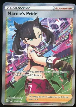 Pokemon TCG Marnie's Pride Full Art Ultra Rare 171/172 Brilliant Stars NM - Image 1