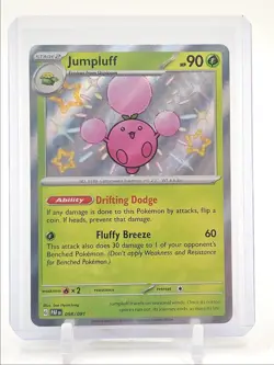 JUMPLUFF 2024 POKEMON PALDEAN FATES SHINY RARE HOLO 098/091 Q3687 - Image 1