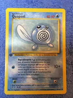 Pokemon 1st Edition German Base Set Poliwag (Quapsel) - Image 1