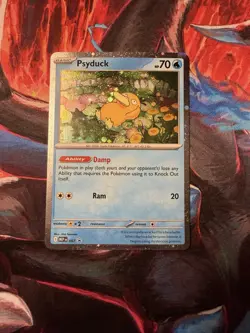 Pokemon TCG 007 Psyduck Mega Evolution Black Star Promo Holo MEP NM - Image 1
