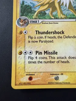 Pokemon TCG 2006 Pop Series Jolteon 3 Rare Holo 3/17 NM - Image 5