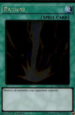 Raigeki 1st Ed Premium Gold Rare PGL2-EN048 Yu-Gi-Oh! - Image 1
