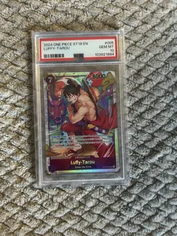 Bandai One Piece Luffy-Tarou ST18-005 PSA 10 Foil Super Rare English - Image 1