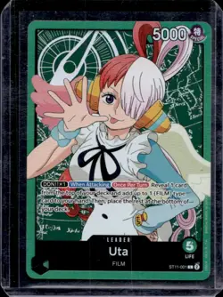 2024 One Piece TCG Starter Deck Uta Leader #ST11-001 - Image 1
