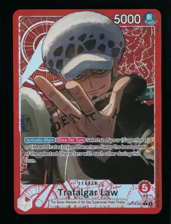 One Piece TCG Trafalgar Law OP14-001 Alt Art Leader English - Image 1