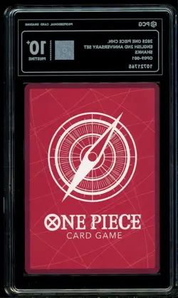 2025 One Piece Chinese 2nd Anniversary Set #001 Shanks PCG 10 PRISTINE JE21 - Image 2