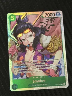 One Piece TCG Royal Blood Smoker #OP10-030 SR Super Rare Foil English - Image 1