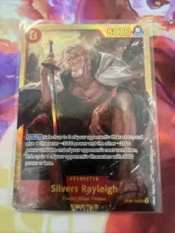 One Piece CCG Two Legends Silvers Rayleigh OP08-118 Secret Rare English Edition - Image 1