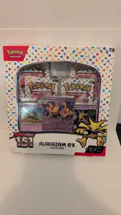 Pokemon TCG, Scarlet & Violet 151 Alakazam EX Collection Box Factory Sealed - Image 1