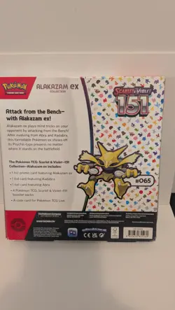 Pokemon TCG, Scarlet & Violet 151 Alakazam EX Collection Box Factory Sealed - Image 4