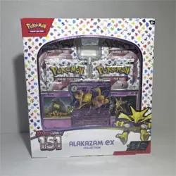 POKEMON SCARLET & VIOLET 151 ALAKAZAM EX COLLECTION BOX FACTORY SEALED - Image 1