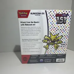 POKEMON SCARLET & VIOLET 151 ALAKAZAM EX COLLECTION BOX FACTORY SEALED - Image 3