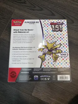 Pokemon TCG Scarlet & Violet 151 Alakazam Ex Collection Box NEW/Factory Sealed - Image 3