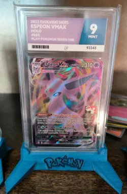 Pokemon Card Espeon VMAX 065/203 Full Art Evolving Skies ACE 9 Slab - Image 1