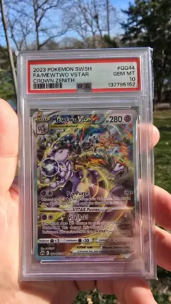 MEWTWO VSTAR 2023 POKEMON SWSH CROWN ZENITH GALARIAN GALLERY GG44 PSA 10 Q0646 - Image 1