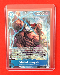 Edward Newgate OP08-043 Parallel Alt Art SR Two Legends One Piece English NM - Image 1