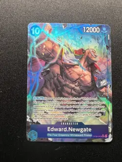 Edward Newgate OP08-043 Parallel Alt Art SR Two Legends One Piece English NM - Image 1
