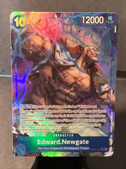 Edward Newgate OP08-043 Parallel Alt Art SR Two Legends One Piece English NM - Image 1
