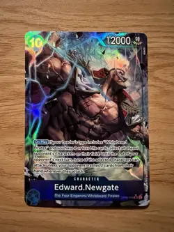 Edward Newgate OP08-043 Parallel Alt Art SR Two Legends One Piece NM English - Image 1