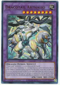 2025 Yu-Gi-Oh TCG Justice Hunters 1st Edition #JUSH-EN006 Dracotail Arthalion UR - Image 1