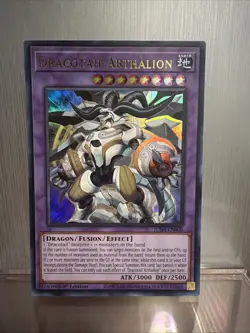 YGO Dracotail Arthalion Ultra Rare 1st Edition NM Justice Hunters JUSH-EN006 - Image 1