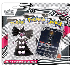 Pokemon Scarlet Violet White Flare Tech Sticker Collection 3 Pack Blister - NEW - Image 3